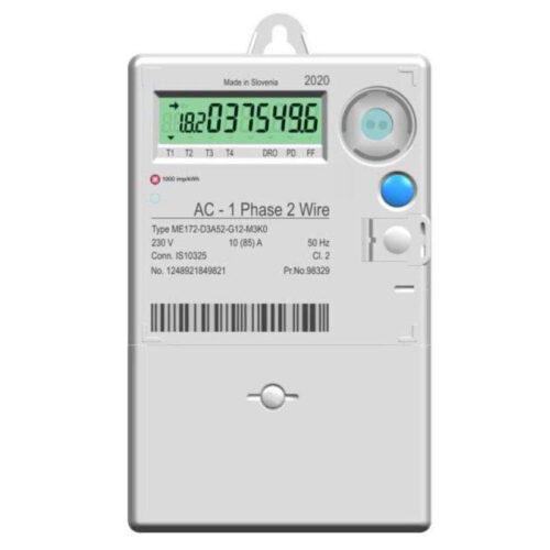 Elmätare 1-fas puls/wM-Bus väggmonterad